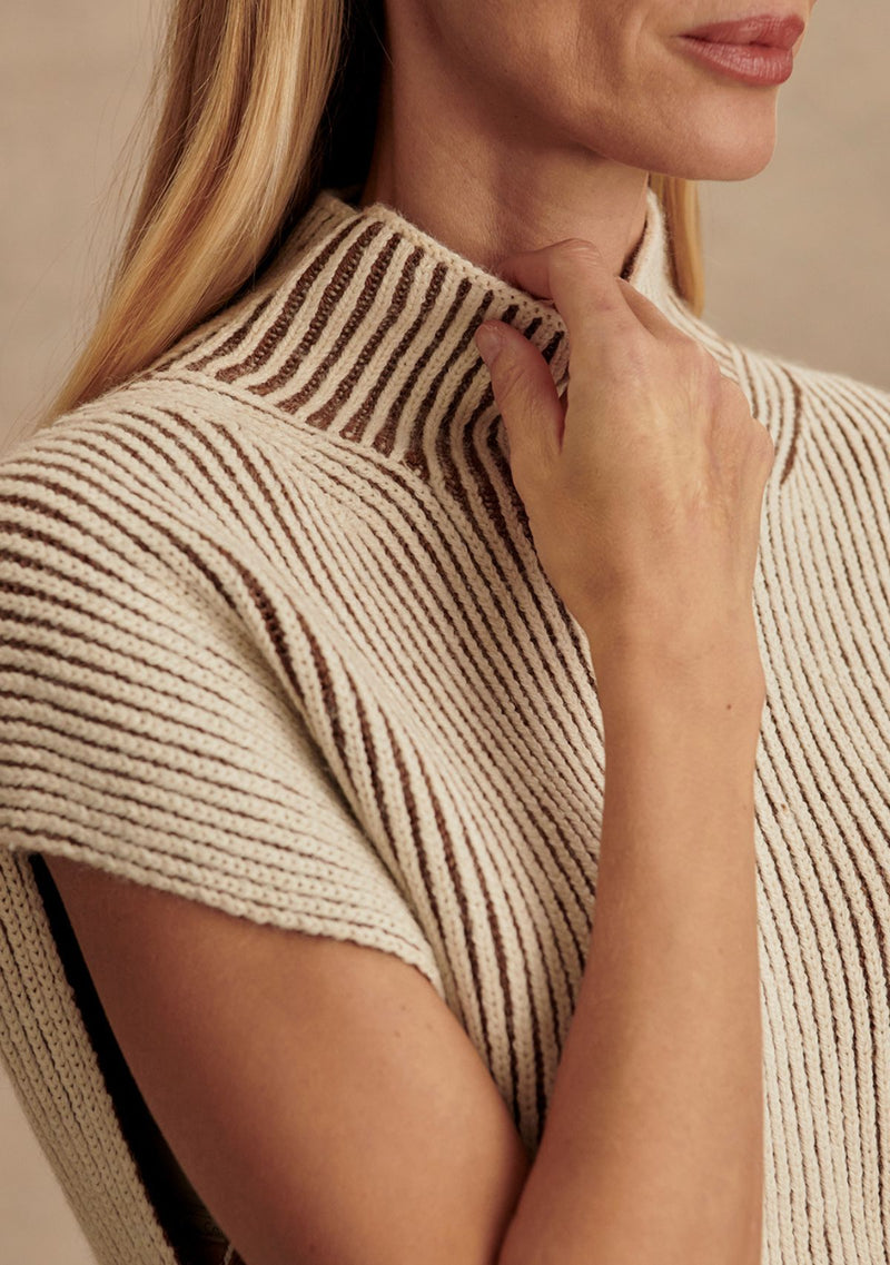 LAUREN PLATED KNIT TANK