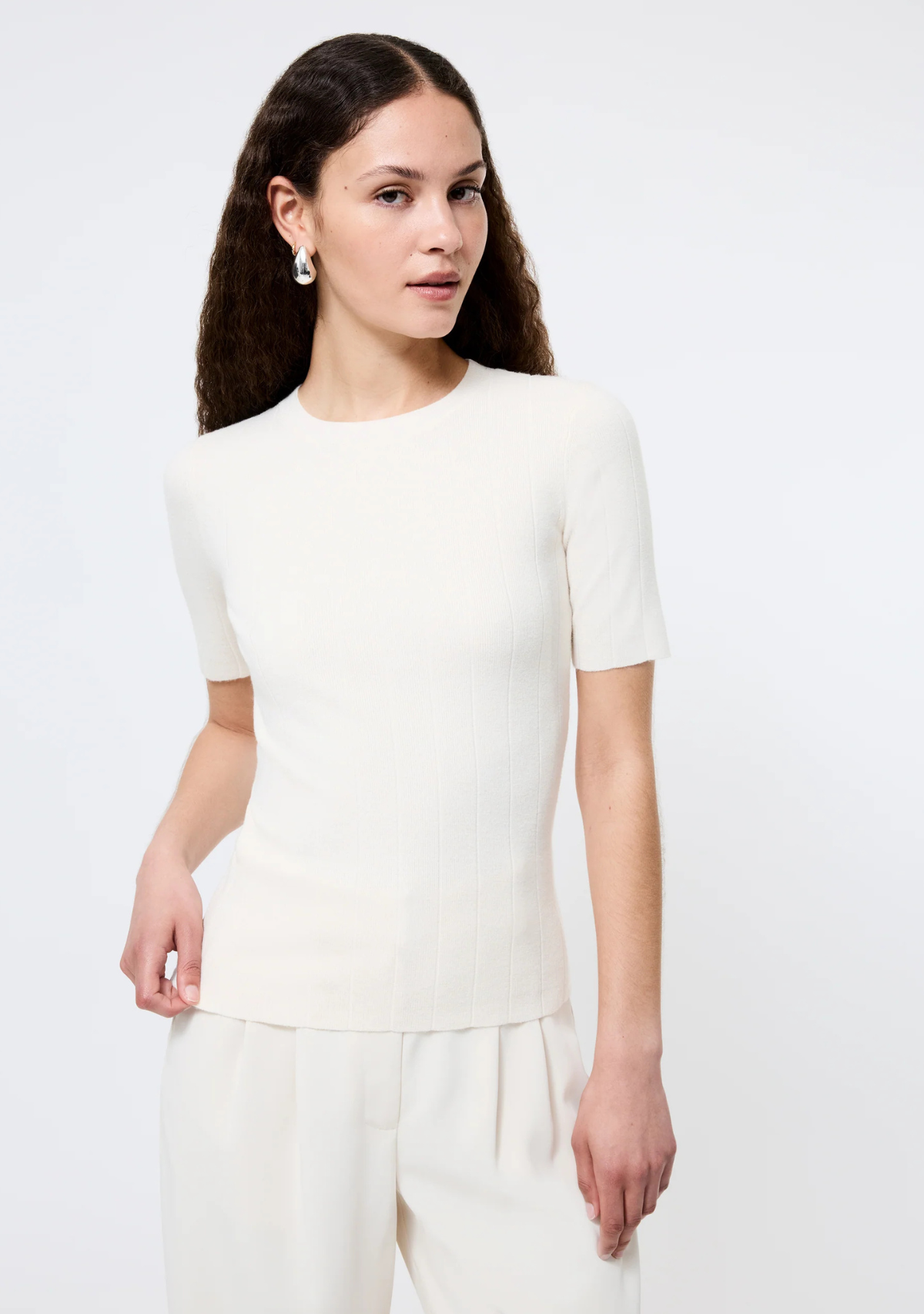 新品　アパルトモン　WIDE Rib Turtlneck Knit ホワイト L'Appartement WIDE Rib Knit