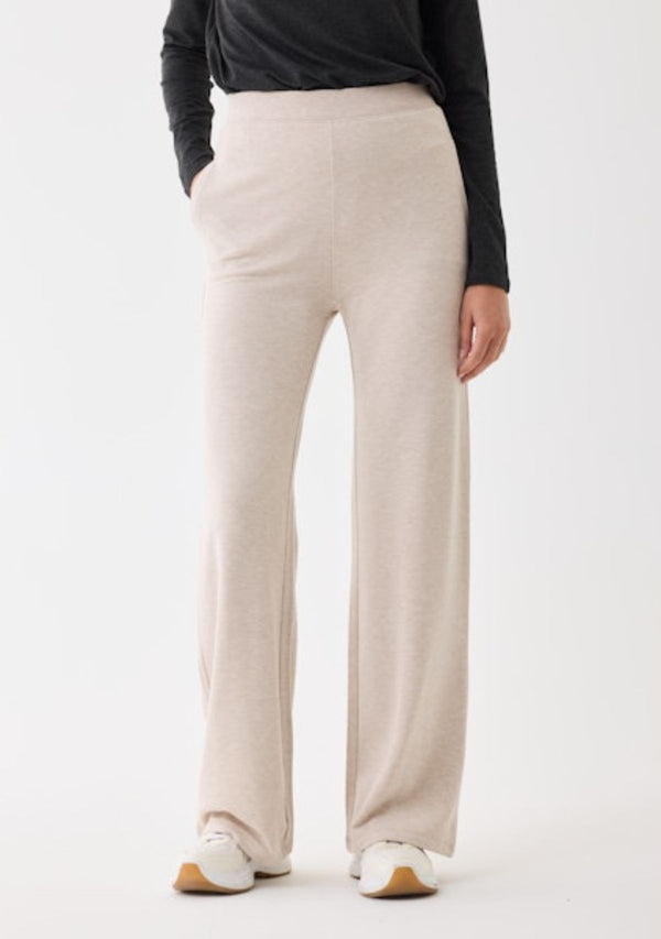FRENCH TERRY WIDE LEG PANT