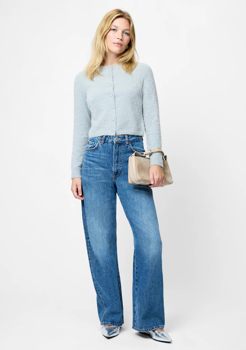 TINSEL KNIT SLIM CARDIGAN