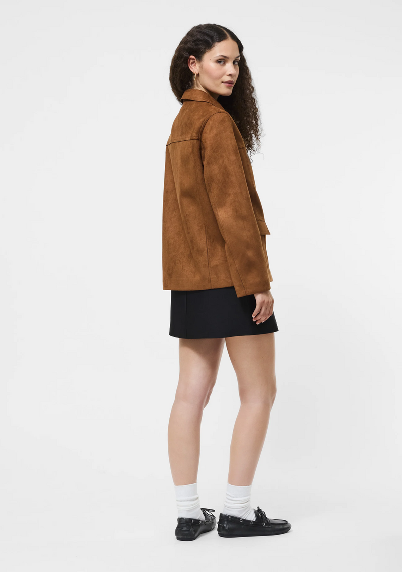 LANLEY FAUX SUEDE JACKET
