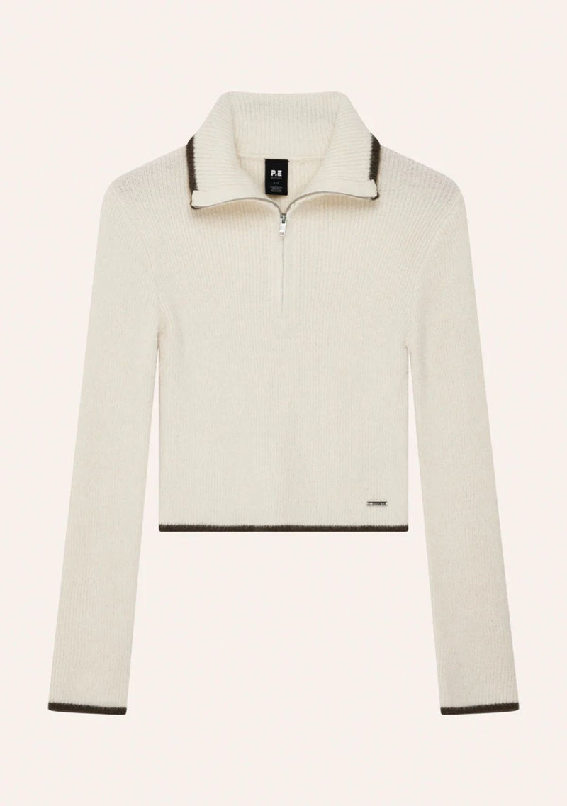 IGNITE ZIP NECK KNIT