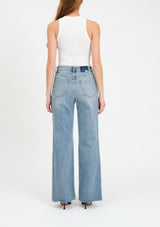 FAR OUT HIGH RISE WIDE LEG IN FOOLS GOLD
