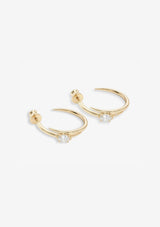 SHE'S ON POINT LASSO HOOPS 1"