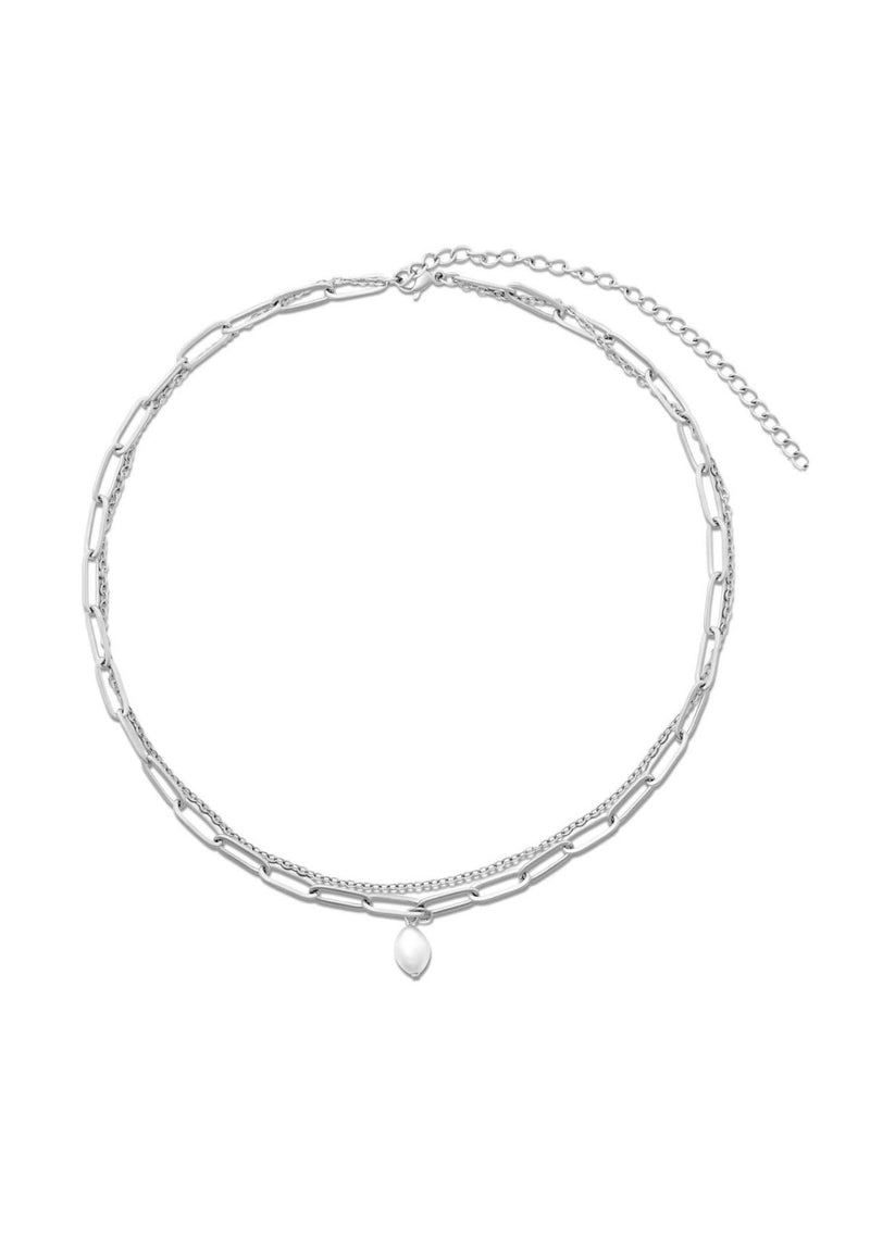 RENEE DOUBLE CHAIN CHOKER NECKLACE