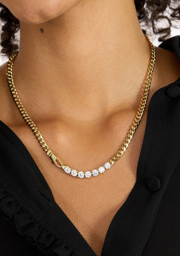 BABY JULIAN LOVES DIAMONDS NECKLACE 18"