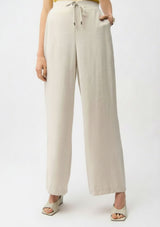 RECYCLED TEXTURED WOVEN WIDE LEG PANT