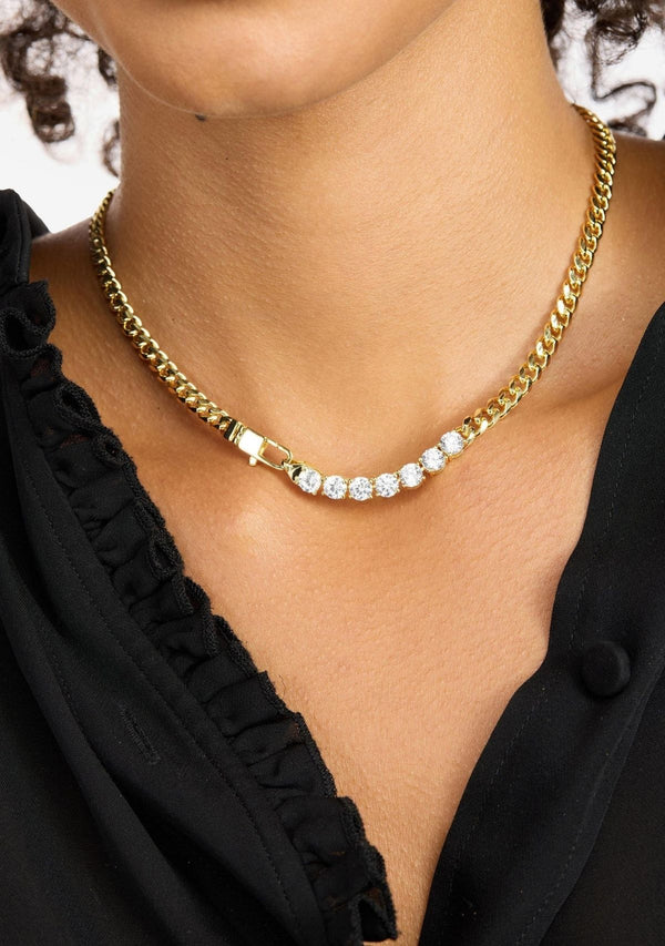 BABY JULIAN LOVES DIAMONDS NECKLACE 16"