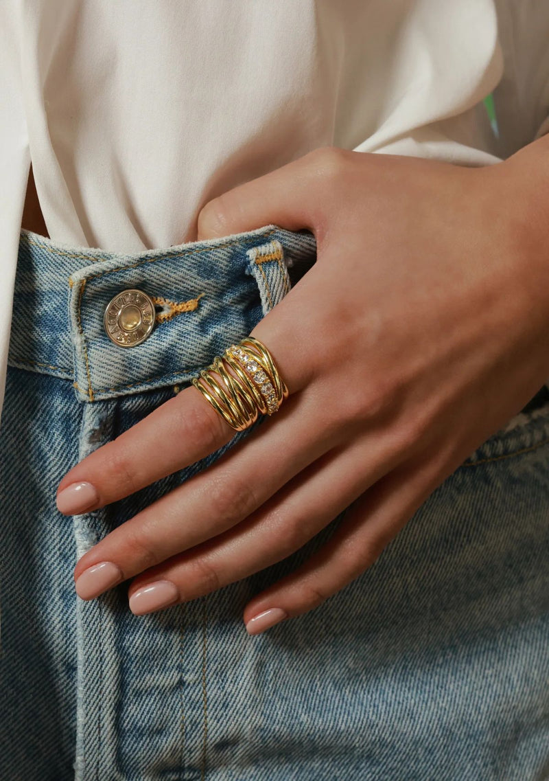 "OH SHE FANCY" STACKED RING