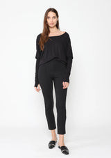 PONTE KNIT SLIM LEG PANT