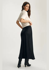 VIVIENNE SATIN MIDI SKIRT