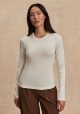 EDNA LONG SLEEVE FITTED TEE