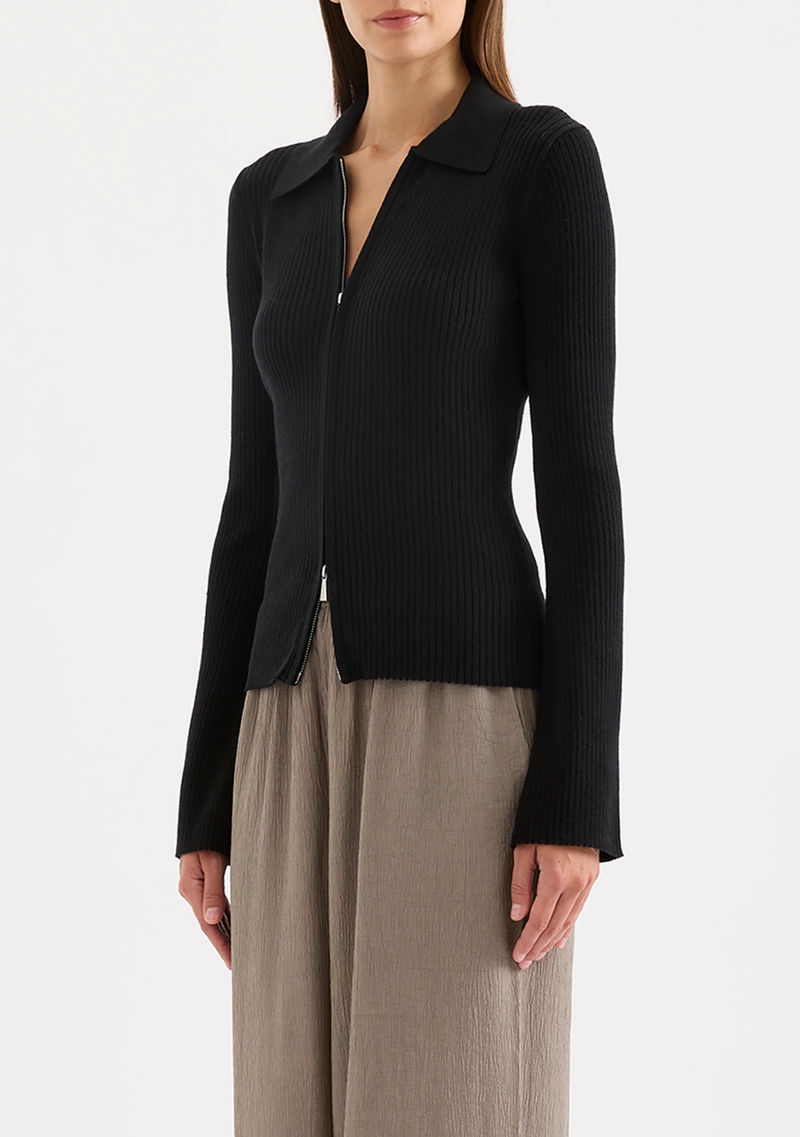 BETINA ZIP FRONT KNIT