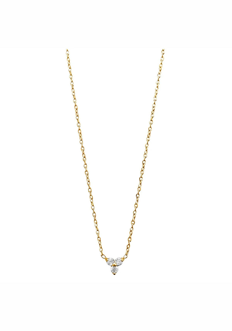 DONNA TRIPLE STONE NECKLACE