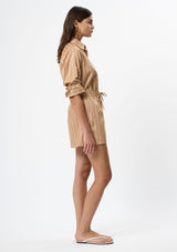 ALEXIS POPLIN STRIPED SHORTS