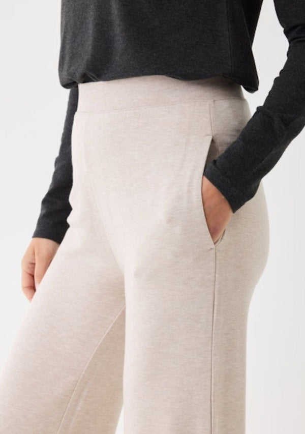 FRENCH TERRY WIDE LEG PANT
