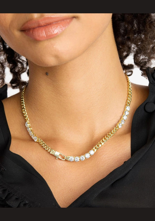 BABY JULIAN'S OBSESSED WITH DIAMONDS NECKLACE 16"