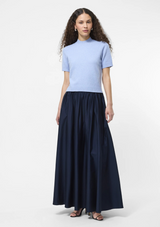 VHARI KNIT SHORT SLEEVE MOCK NECK TOP