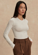 EDNA LONG SLEEVE FITTED TEE