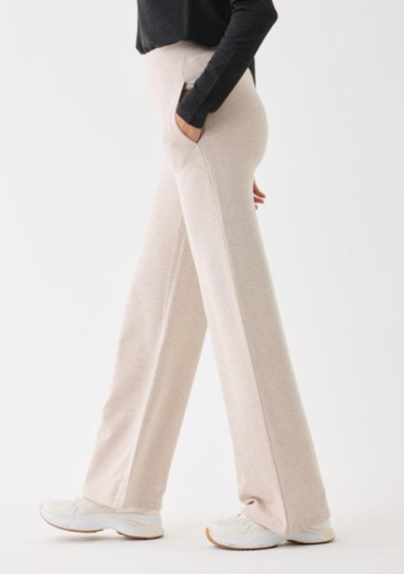 FRENCH TERRY WIDE LEG PANT