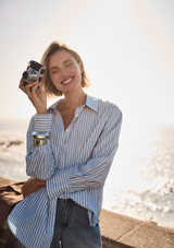 BOXY STRIPED BLOUSE