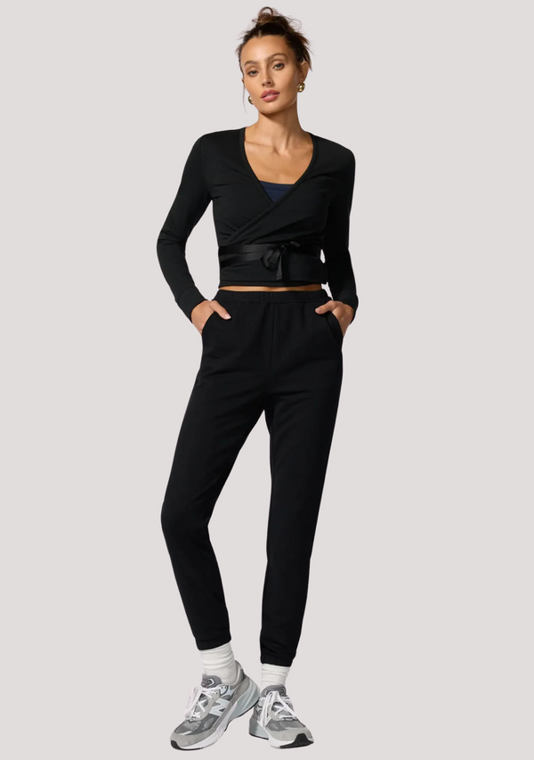 BELLE BALLET WRAP SWEATSHIRT