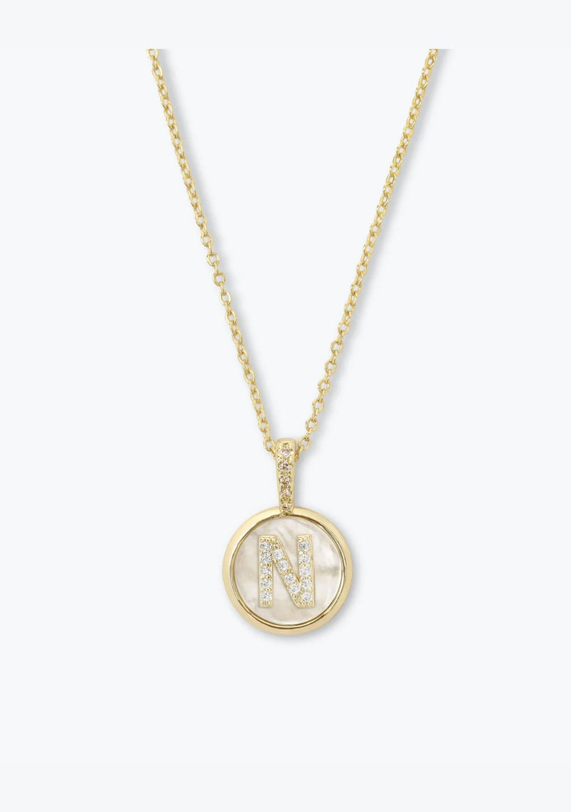 BABY LOVE LETTERS MEDALLION NECKLACE