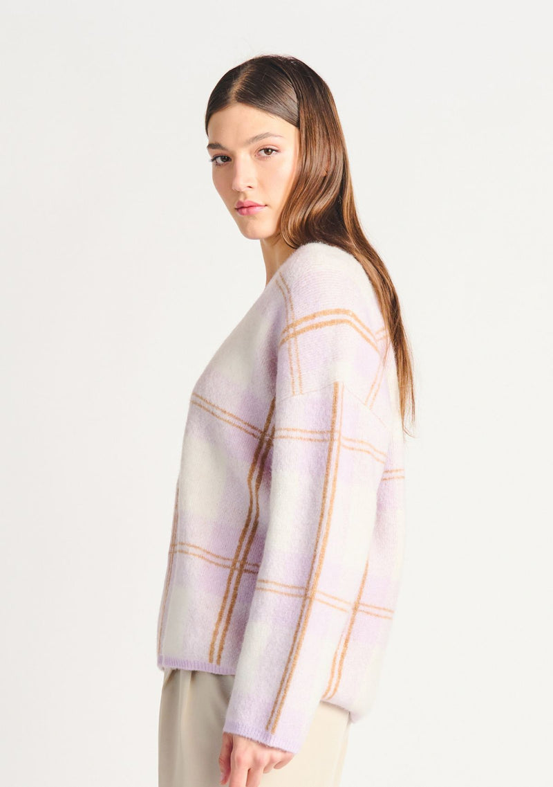 POLLY PLAID SWEATER