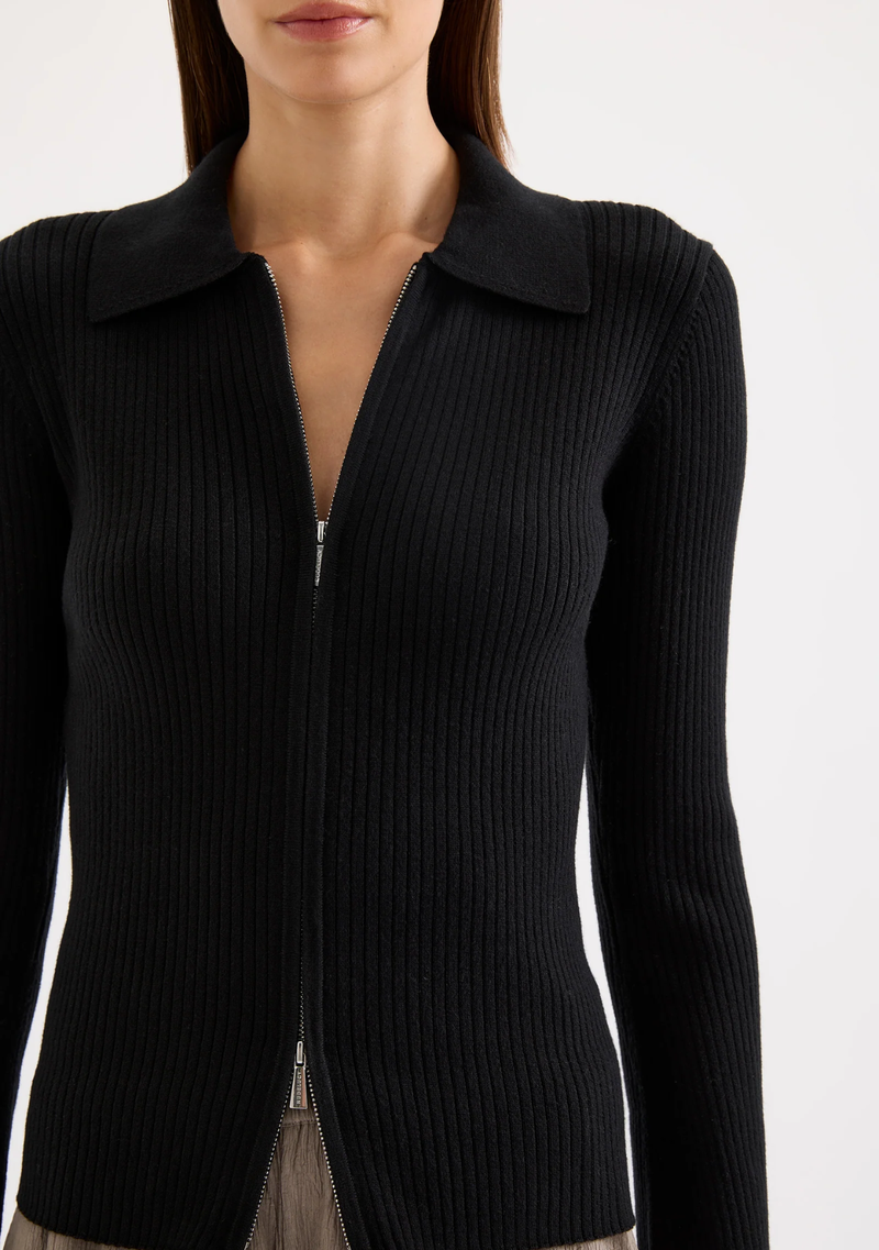 BETINA ZIP FRONT KNIT