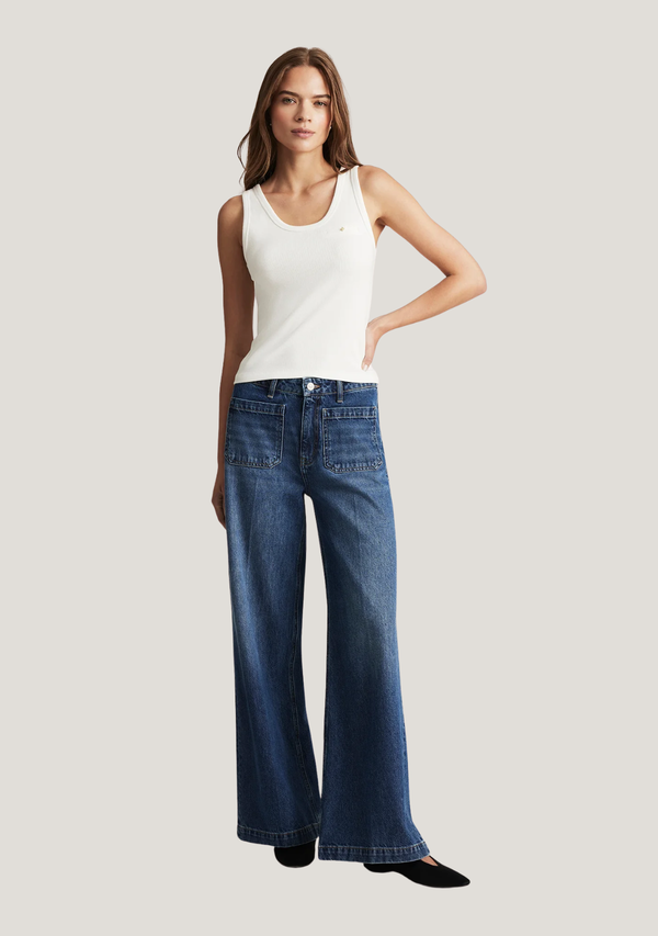 CHRISTINE WIDE LEG JEANS