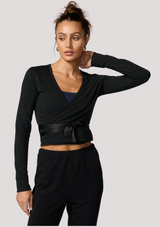 BELLE BALLET WRAP SWEATSHIRT