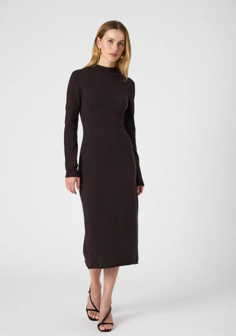 COSYSOFT SIDE SPLIT MIDI DRESS