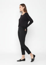 PONTE KNIT SLIM LEG PANT