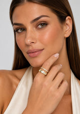 ASHLEY RODEO PAVÉ RING
