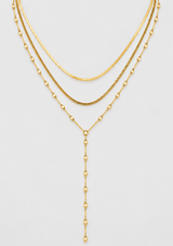 ANAROSA LAYERED LARIAT NECKLACE