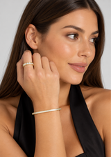 ASHLEY PAVE CUFF 4MM