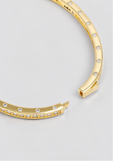 ASHLEY PAVE CUFF 4MM
