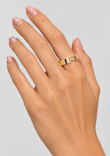 ASHLEY SMOOTH LOCK RING