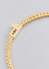 BABY NOT YOUR BASIC TENNIS NECKLACE 16"