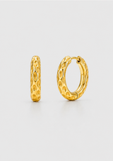 BLAKELY HAMMERED MINI HOOP EARRING