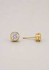 CATEANA BEZEL STUD EARRING