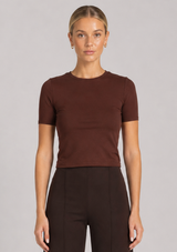COCOA FITTED T-SHIRT