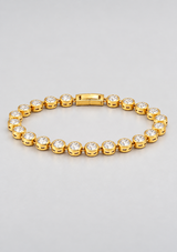 CAELLA BEZEL TENNIS CHAIN BRACELET