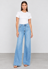 FAR OUT HIGH RISE WIDE LEG IN MAKE BELIEVE