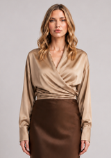 CALLANTHA WRAP TOP