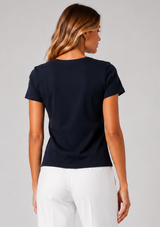 SILKY KNIT T-SHIRT