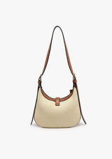 ALEXIS STRAW SHOULDER BAG