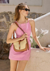 ALEXIS STRAW SHOULDER BAG