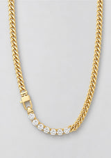 JULIAN LOVES DIAMONDS 6.8MM NECKLACE 16"