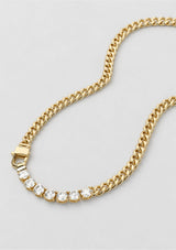 JULIAN LOVES DIAMONDS 6.8MM NECKLACE 16"